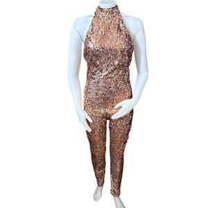 Jaded London Propose a Toast Sequin Jumpsuit Small